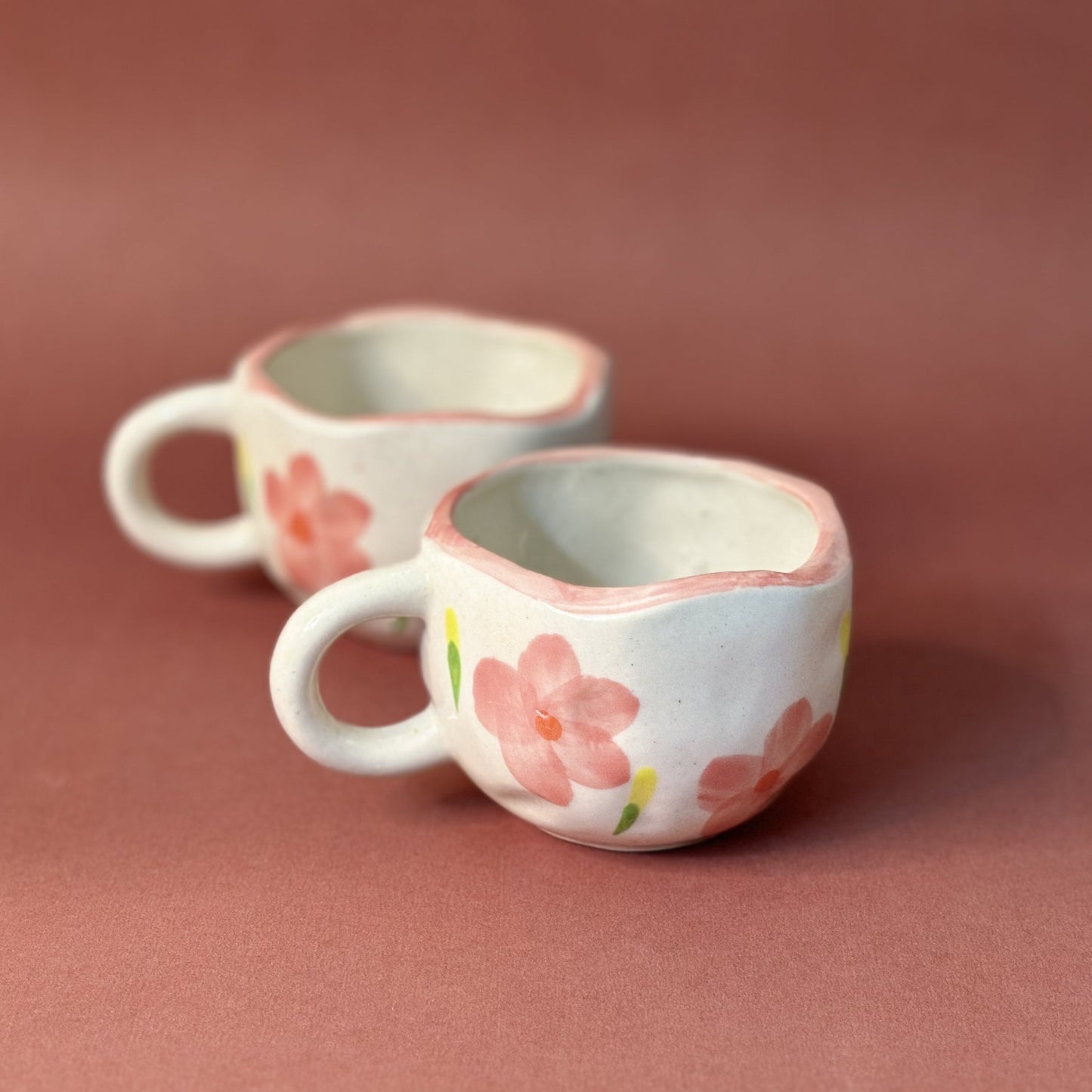 Pink Daisy Tea Cup