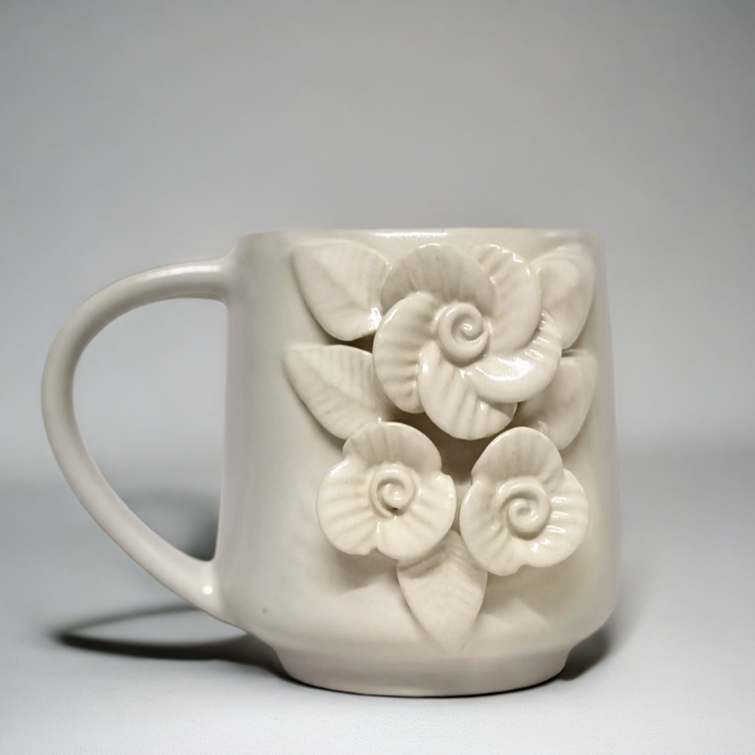 Pearl Peony Coffee Mug