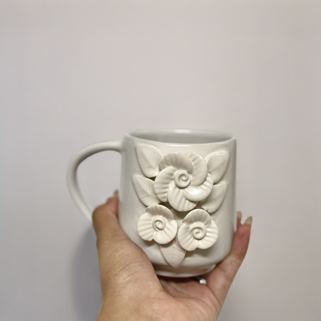 Pearl Peony Coffee Mug