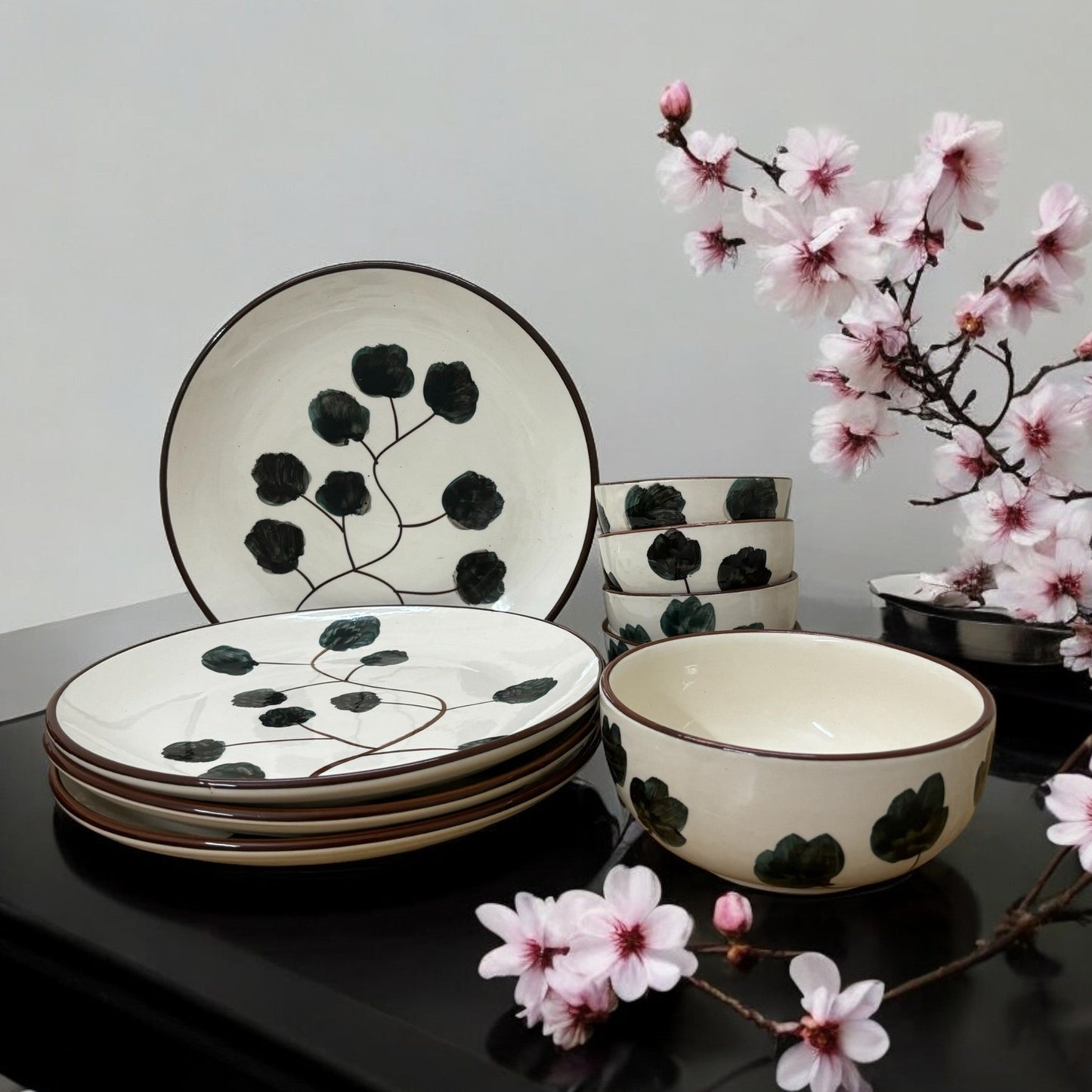 Enchanting Flower Dinner Set of 9