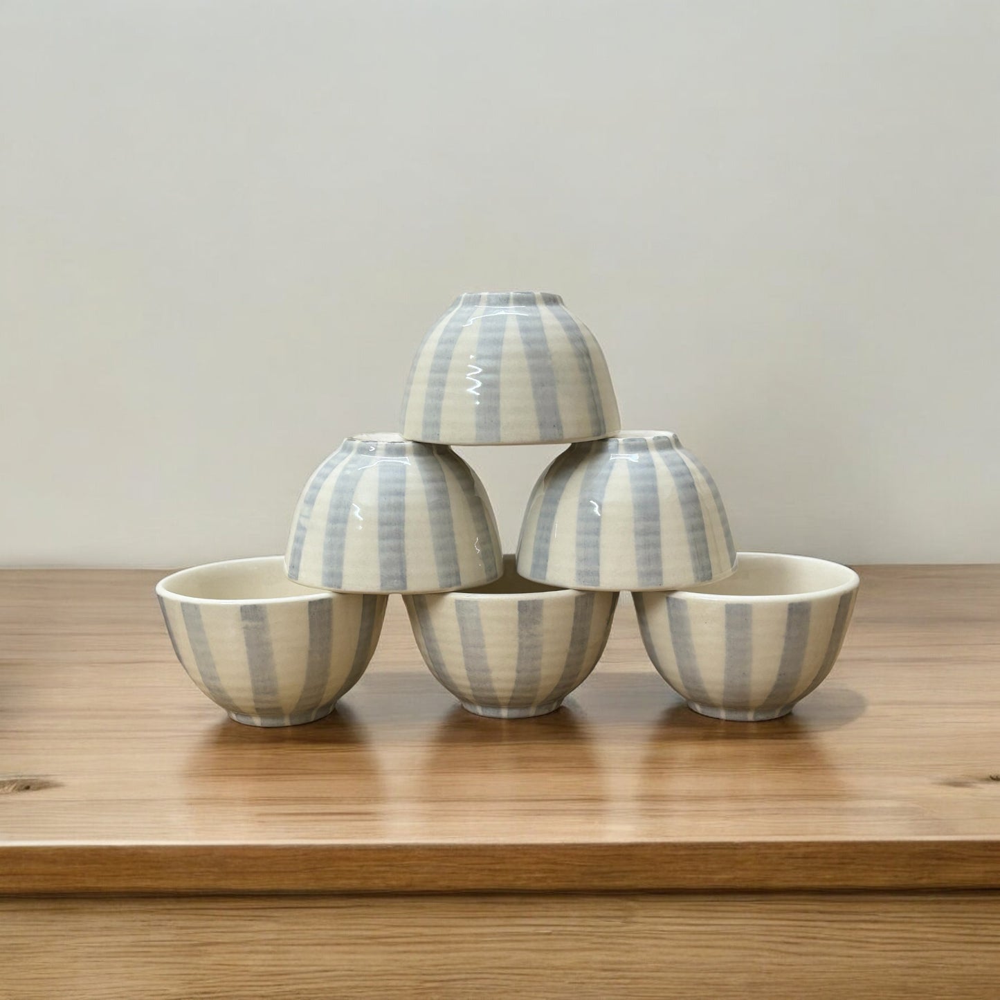 Blue & White Dessert Bowls Set of 6