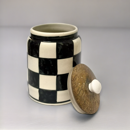 Chess Board Jar