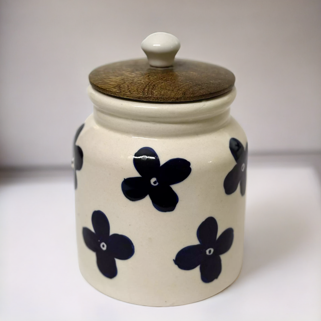 Blue Daisy Multipurpose Jar