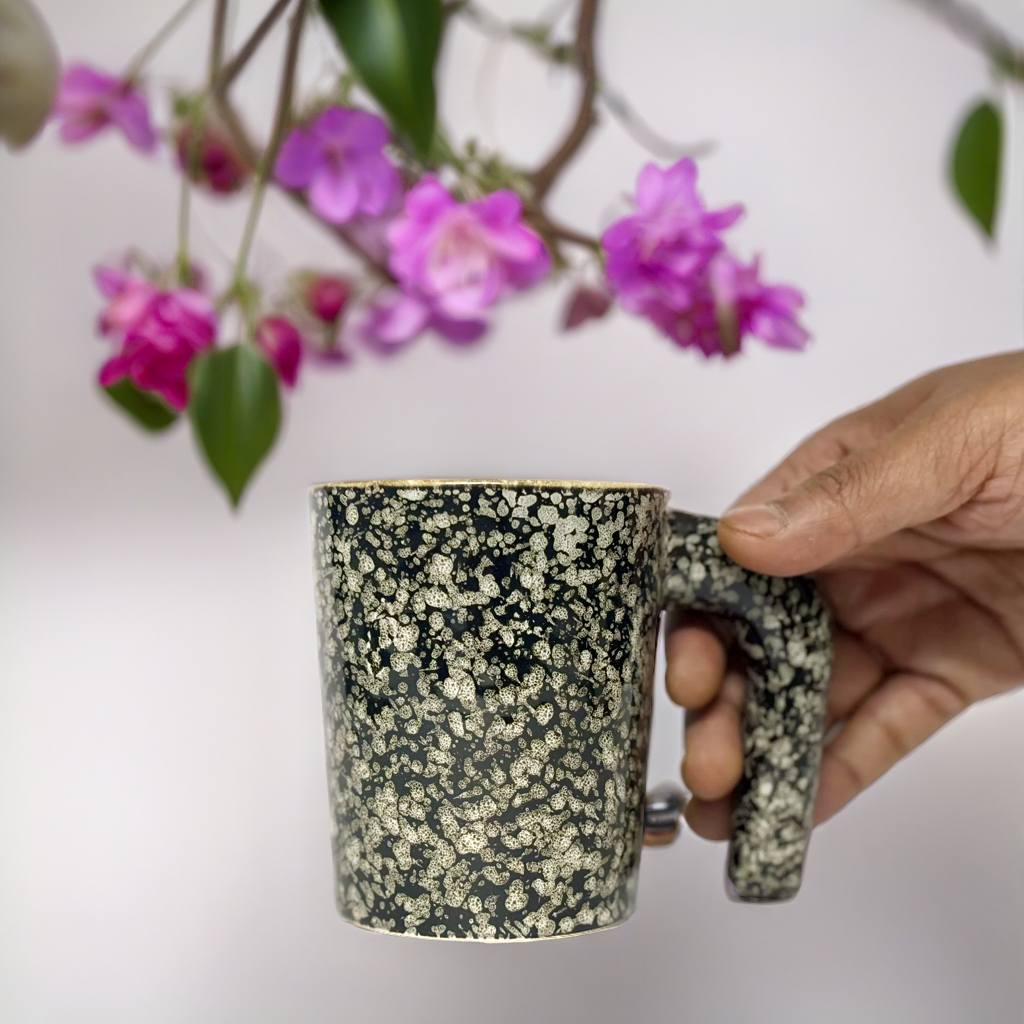 Black Granite Coffee Mug
