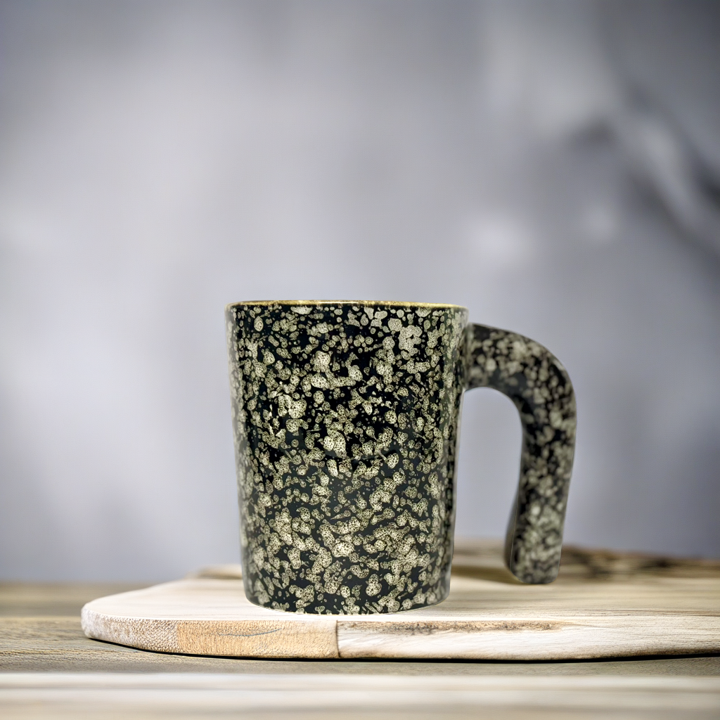 Black Granite Coffee Mug