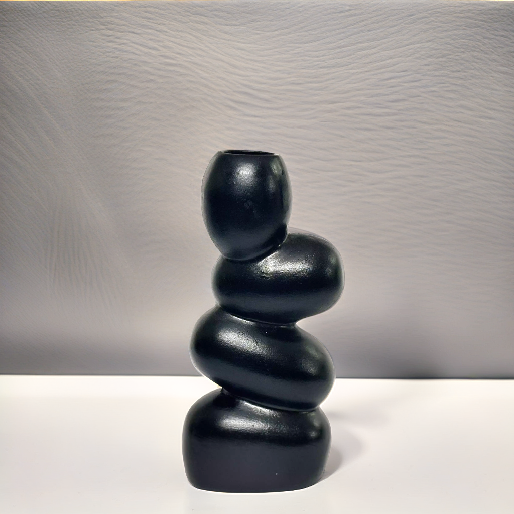 Midnight Pebble Vase