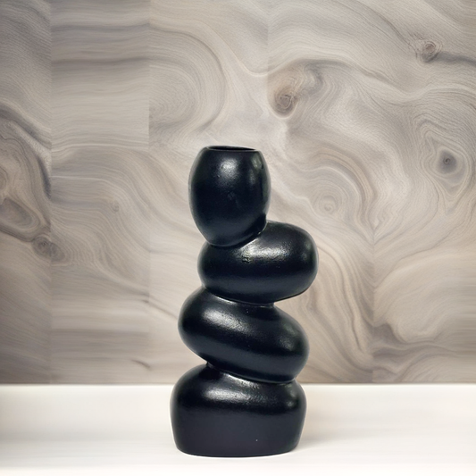 Midnight Pebble Vase
