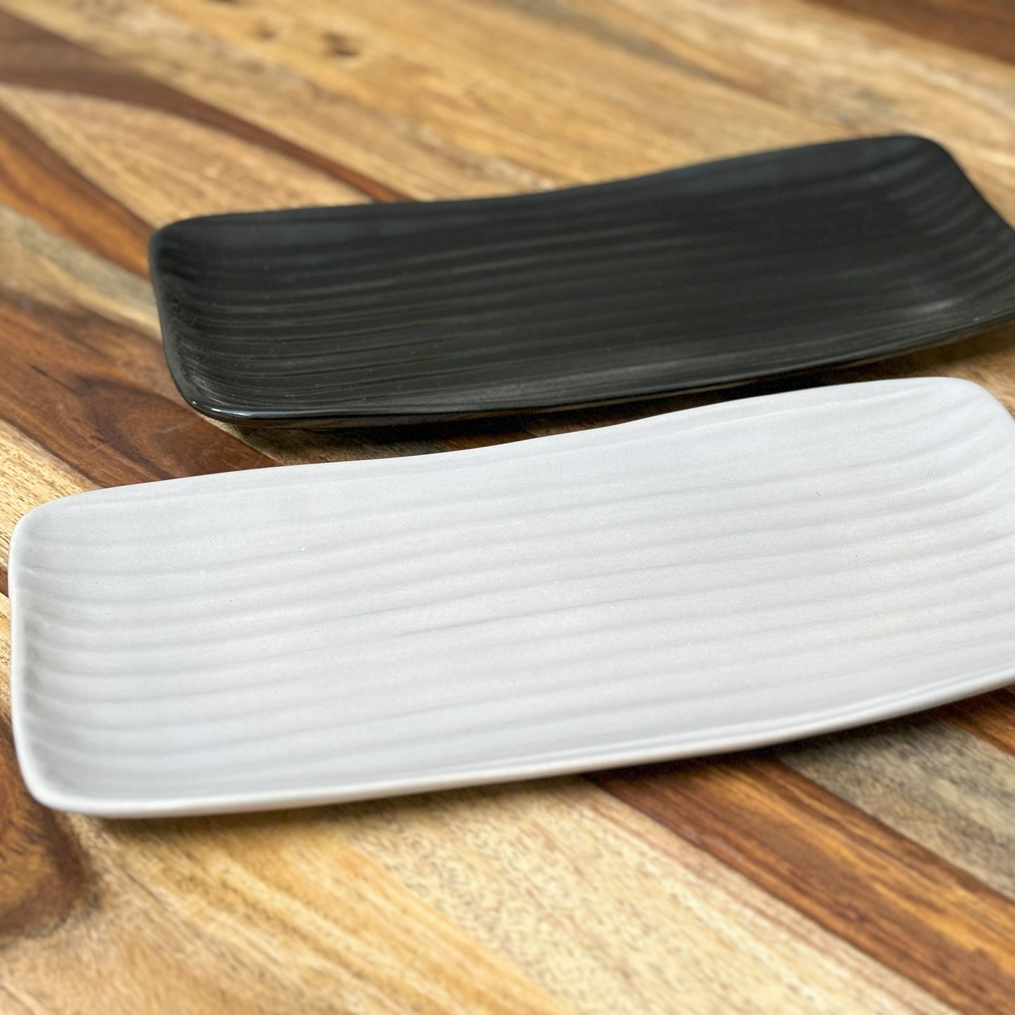 Glossy Rectangular Platters Set of 2