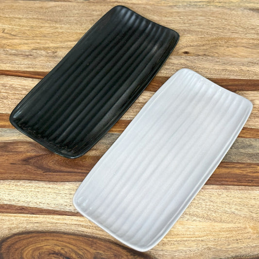 Glossy Rectangular Platters Set of 2