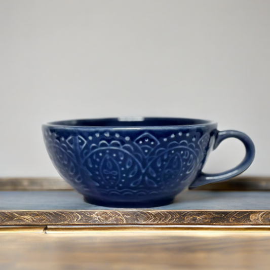 Lounge Delight Latte Cup Blue