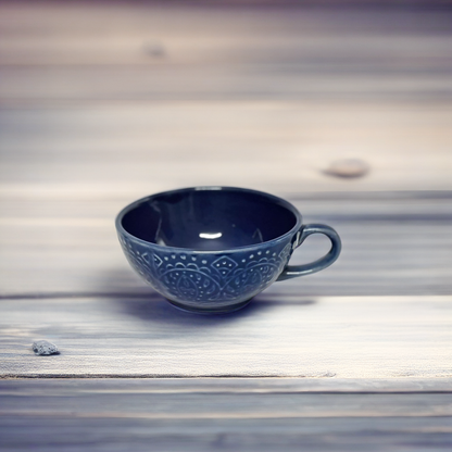Lounge Delight Latte Cup Blue