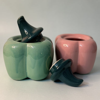 Bell Pepper Jars Set of 2