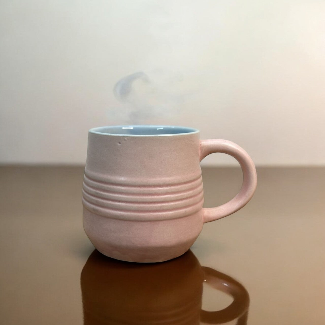 Pink and Grey Coffee Mug