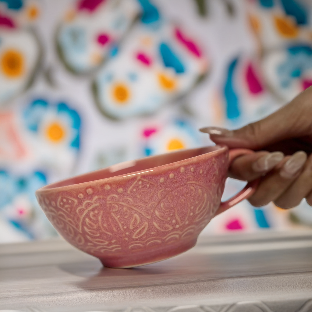 Lounge Delight Latte Cup Pink