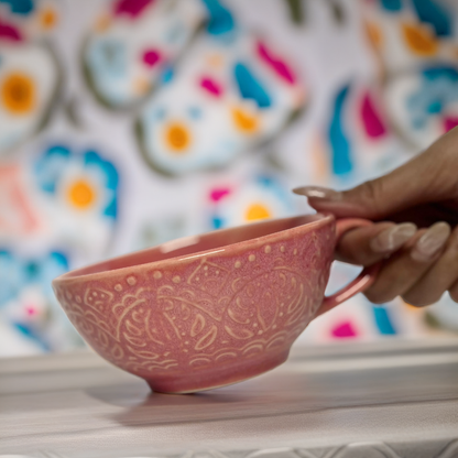 Lounge Delight Latte Cup Pink